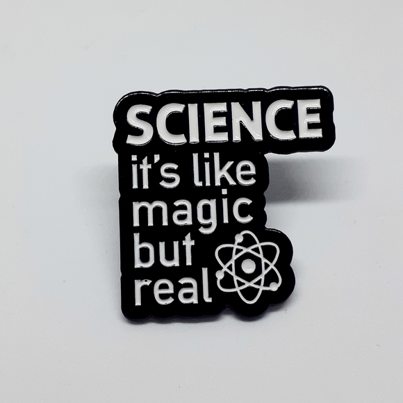 Jewelry - Science enamel pin science is like magic